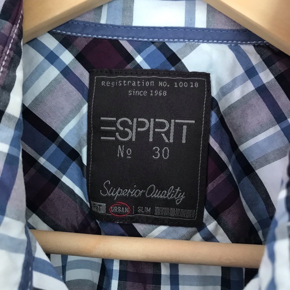 Esprit shortsleeved checkered shirt - Picture 2 of 5